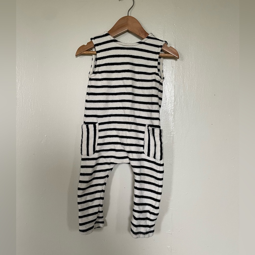 Me & Henry unisex striped jumpsuit